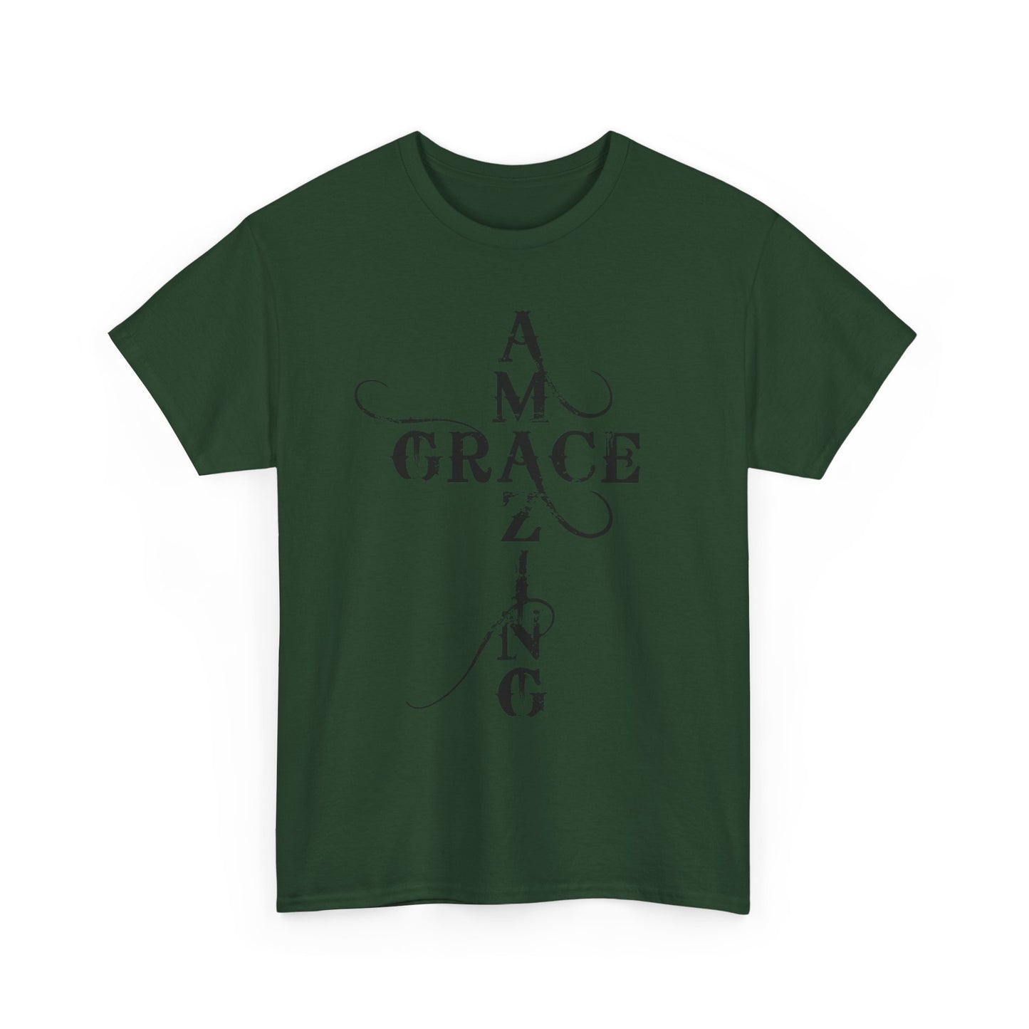 T‑Shirt — “Amazing Grace” Cross Design / “How Sweet the Sound?” Inspirational Gospel Tee