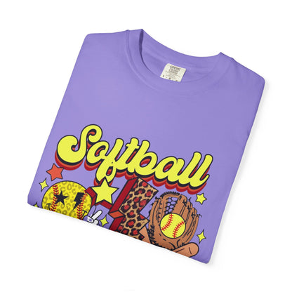 Softball Mama T-Shirt — Retro Softball Mom Graphic Tee