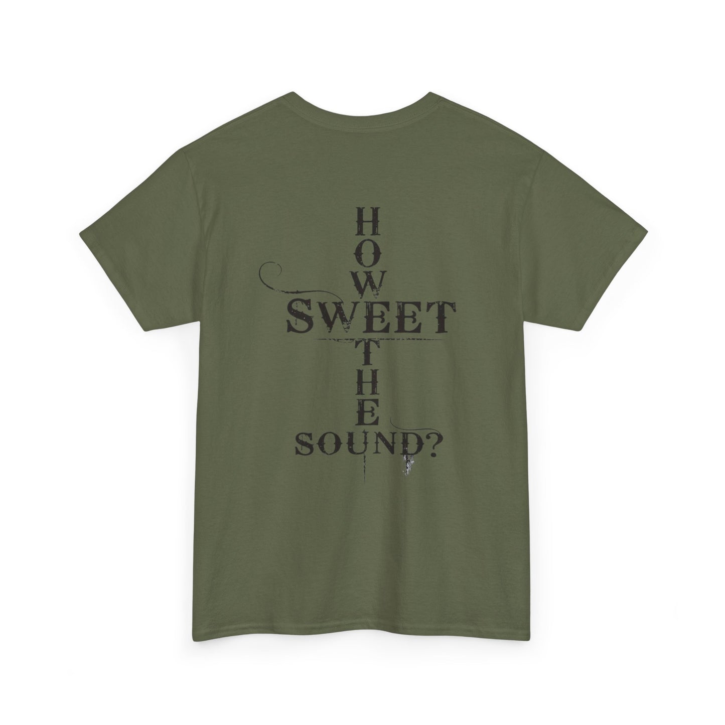 T‑Shirt — “Amazing Grace” Cross Design / “How Sweet the Sound?” Inspirational Gospel Tee