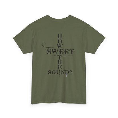 T‑Shirt — “Amazing Grace” Cross Design / “How Sweet the Sound?” Inspirational Gospel Tee
