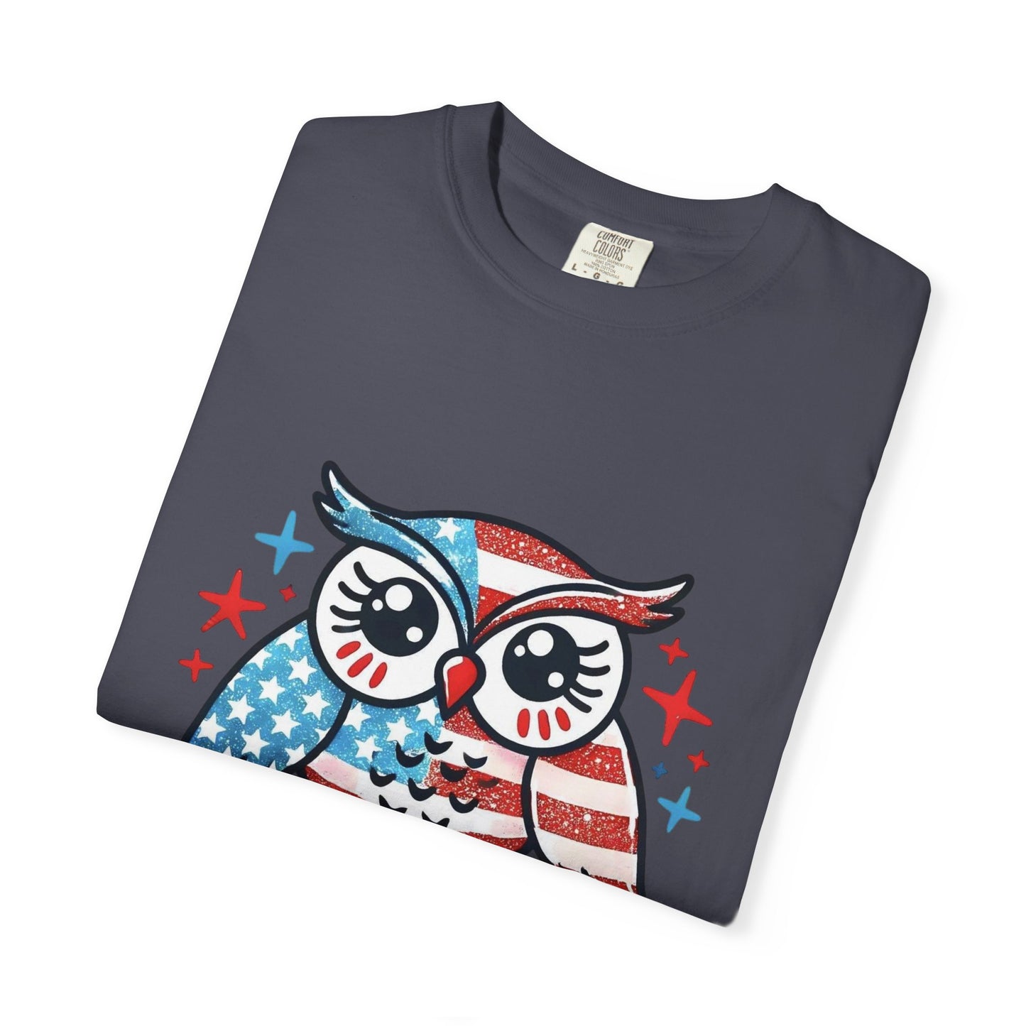 Patriotic 'Hoot for Freedom' Owl T-Shirt