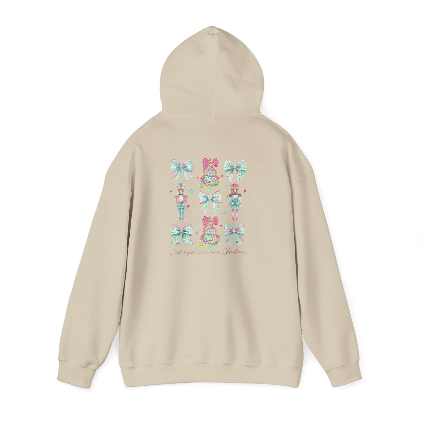 Just a Girl Who Loves Christmas- Whimsical Hooded Sweatshirt