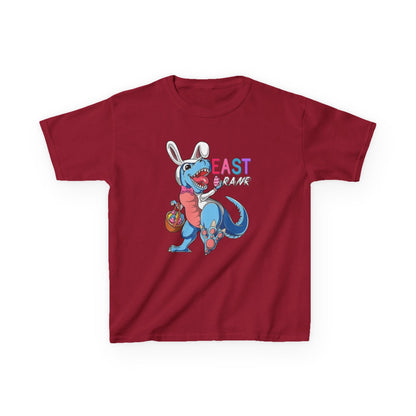 Kids 'Beast of Easter' Dino Bunny T‑Shirt — Cute Easter Dino with Basket