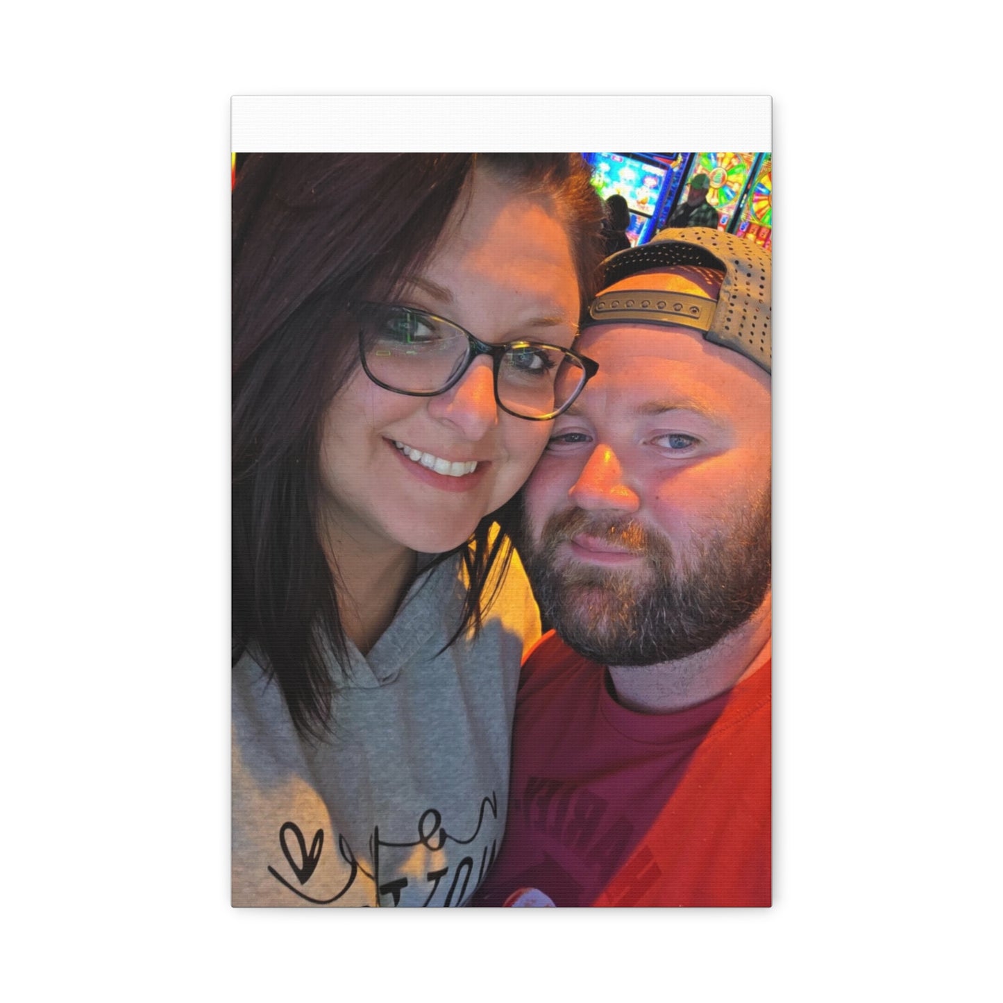 Personalized Stretched Canvas Print, Custom Wall Art, Home Decor, Gift for Couples, Anniversary, Homewarming