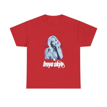 Freya Skye Graphic Tee — Retro Pop Star Portrait Shirt