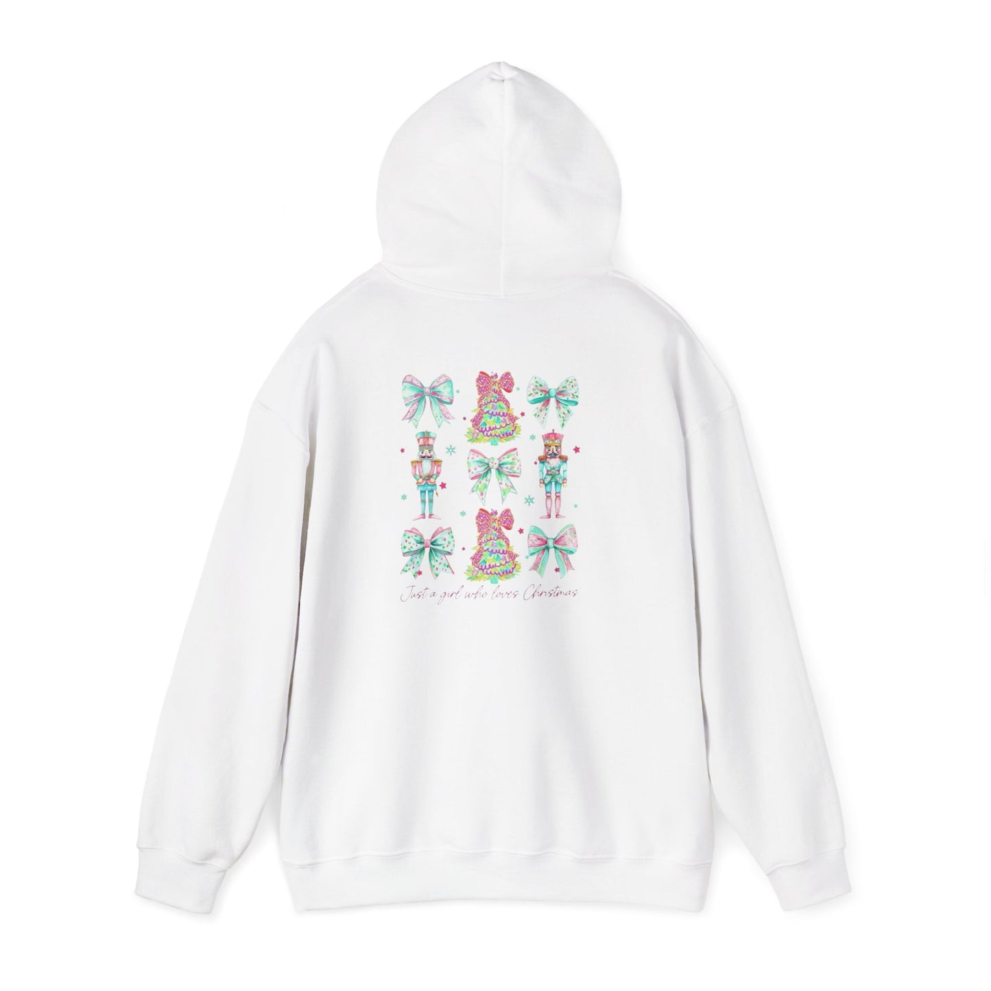 Just a Girl Who Loves Christmas- Whimsical Hooded Sweatshirt