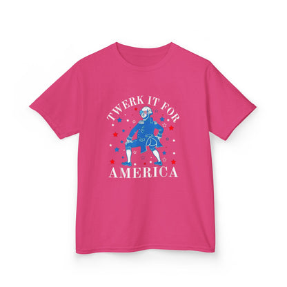 Kids T-Shirt - "Twerk It For America" Patriotic 4th of July Dance Tee
