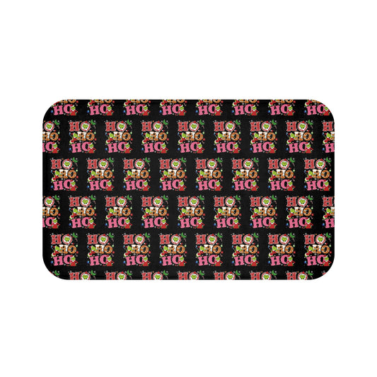 Grinch- HoHoHo- Christmas Bath Mat with 'Ho Ho Ho' Design