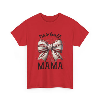 Baseball Mama T-Shirt – Mom Bow Soft Cotton Tee