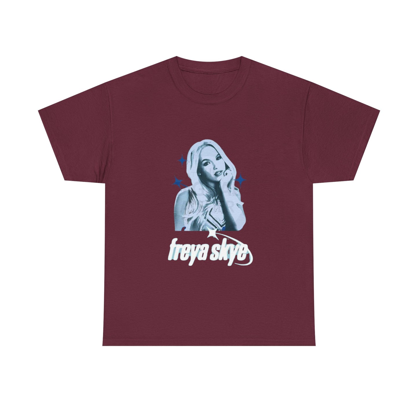 Freya Skye Graphic Tee — Retro Pop Star Portrait Shirt