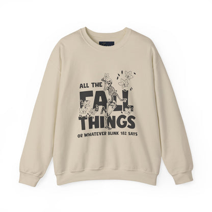 Fall Vibes Crewneck Sweatshirt, ALL THE FALL THINGS.