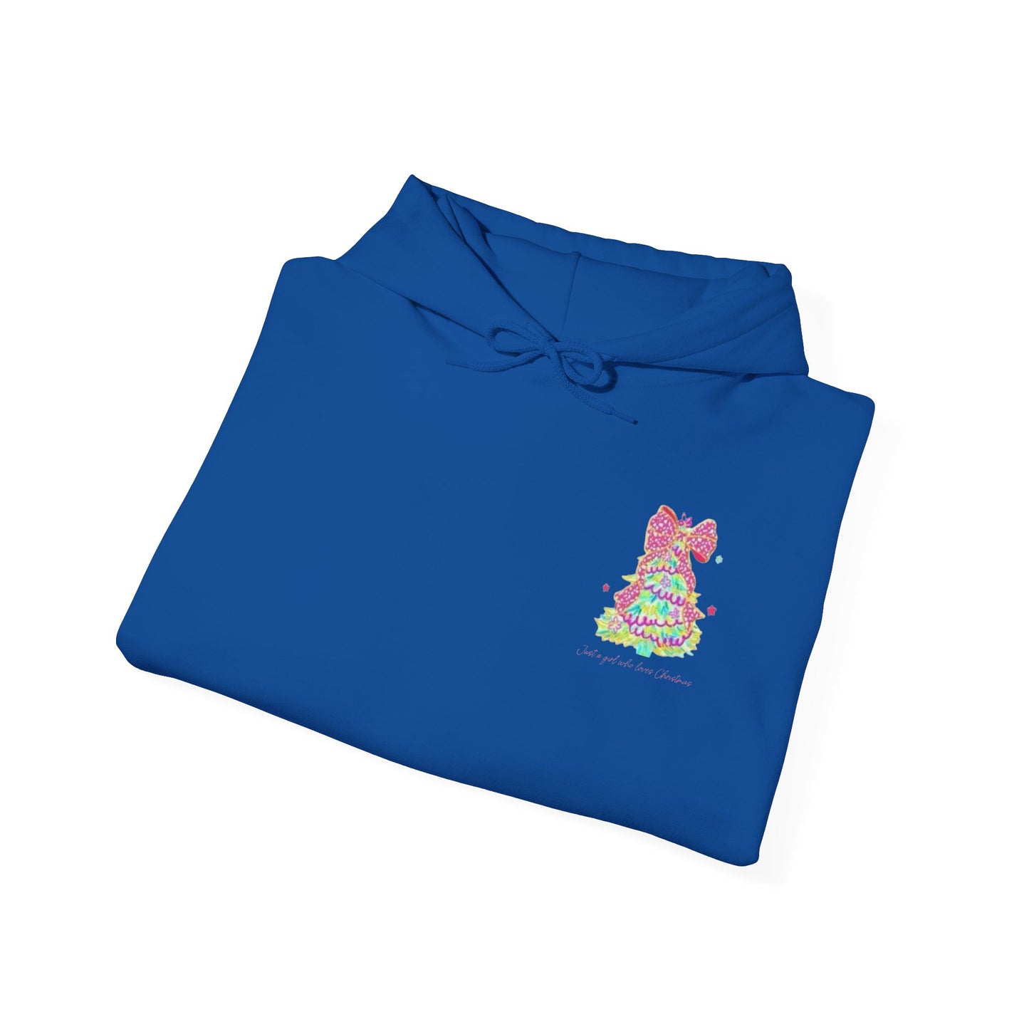 Just a Girl Who Loves Christmas- Whimsical Hooded Sweatshirt