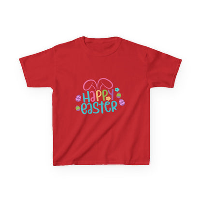 Happy Easter Kids Tee — Bunny Ears & Easter Eggs Holiday Shirt