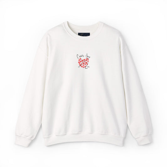 Embroidered Cupid's Arrow Merch-  Crewneck Sweatshirt