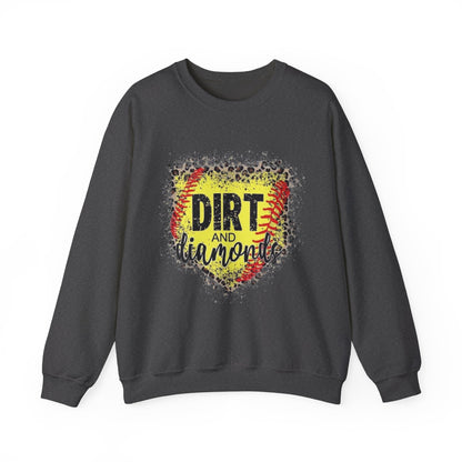 Dirt and Diamonds Sweatshirt — Baseball-Inspired Crewneck for Players & Fans