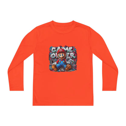 "Game Over" Graphic Youth Long Sleeve Gamer Character Tee