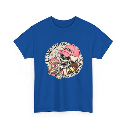Living Life SPORTS MOM Skull Tee — Mama Cap Vintage Surf School Shirt