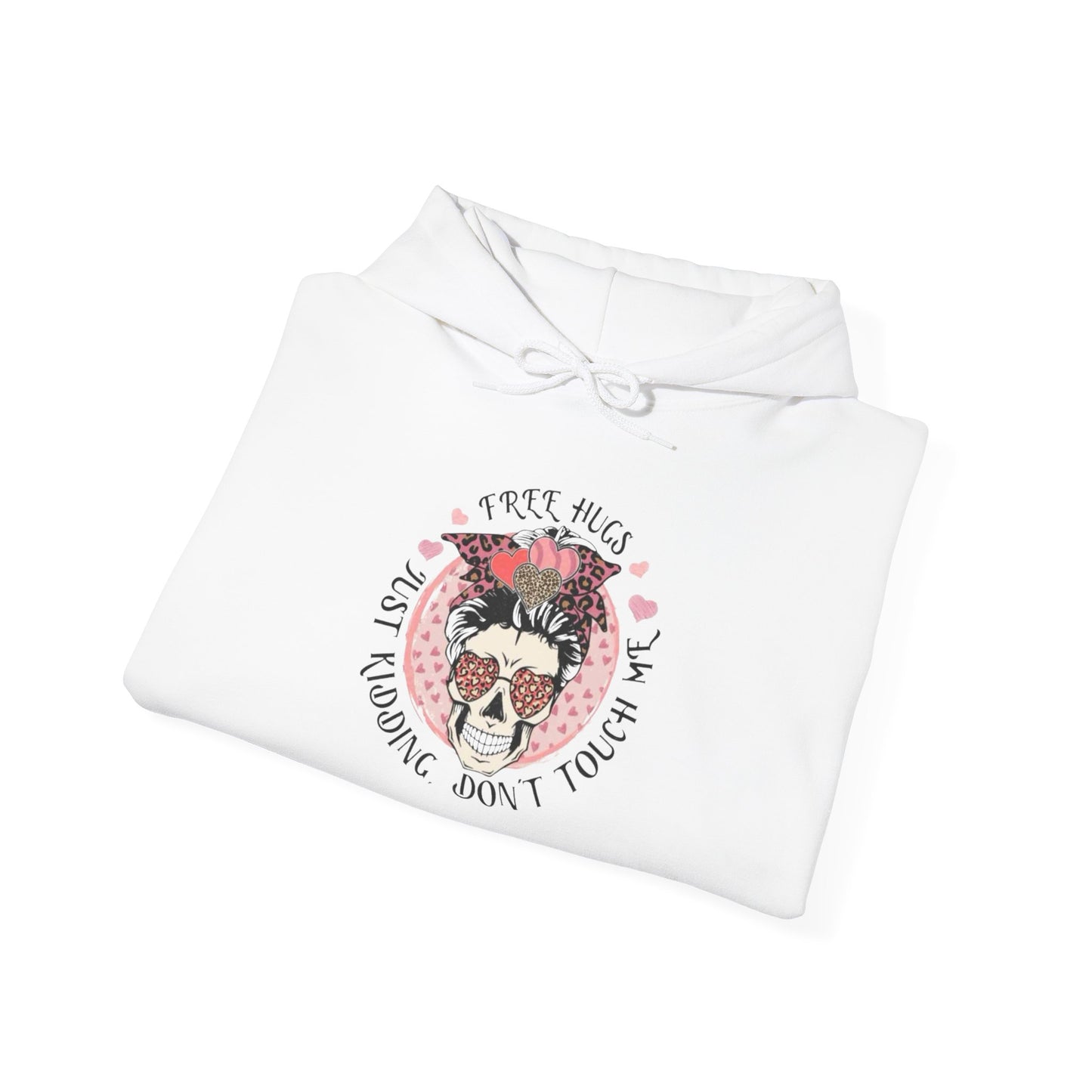 Hoodie — 'I Need Hugs, Just Kidding Don't Touch' Vintage Sloth Graphic Hoodie