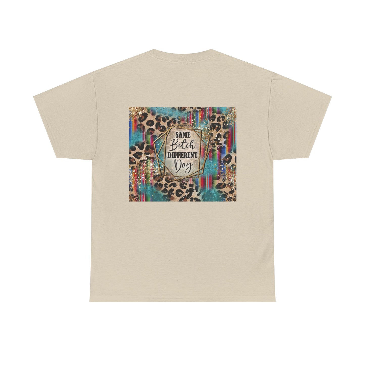 Same Bitch Different Day Leopard Graphic Tee