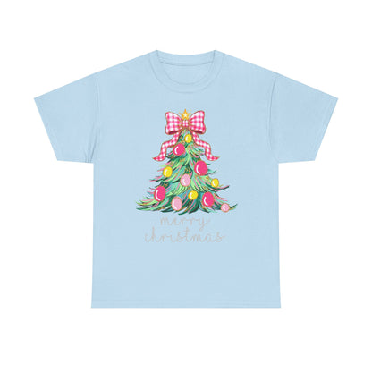 Merry Christmas Tree Unisex Heavy Cotton Tee