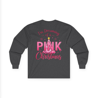 Pink Christmas Unisex Ultra Cotton Long Sleeve Tee