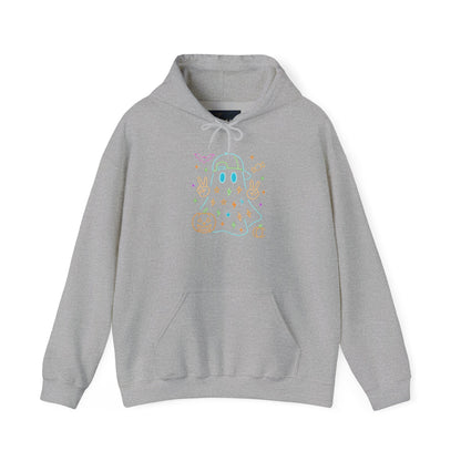 Cute Ghosts Unisex Hooded Sweatshirt | Perfect for Halloween, Cozy Fall Days, Casual Wear, Ghost Lover Gifts, Spooky Season Apparel