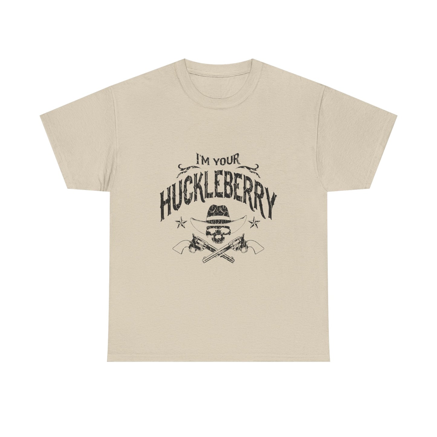 I'm Your Huckleberry T-Shirt — Vintage Western Skull & Pistols Tee