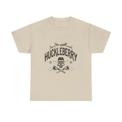 I'm Your Huckleberry T-Shirt — Vintage Western Skull & Pistols Tee