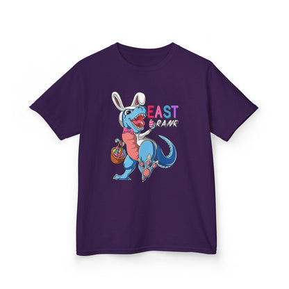 Kids 'Beast of Easter' Dino Bunny T‑Shirt — Cute Easter Dino with Basket