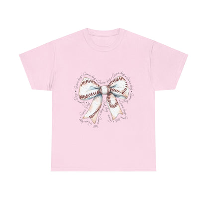 Bow Stitch Tee — Cute Hand-Drawn Ribbon Graphic T-Shirt