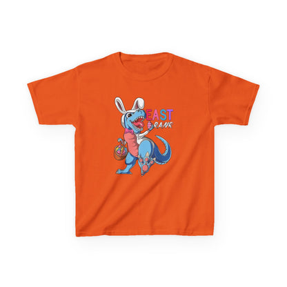 Kids 'Beast of Easter' Dino Bunny T‑Shirt — Cute Easter Dino with Basket