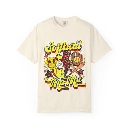 Softball Mama T-Shirt — Retro Softball Mom Graphic Tee