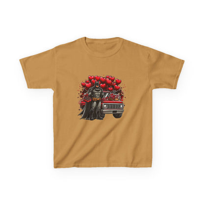 Kids Vader Valentine T‑Shirt — Darth Vader with Hearts and Vintage Car