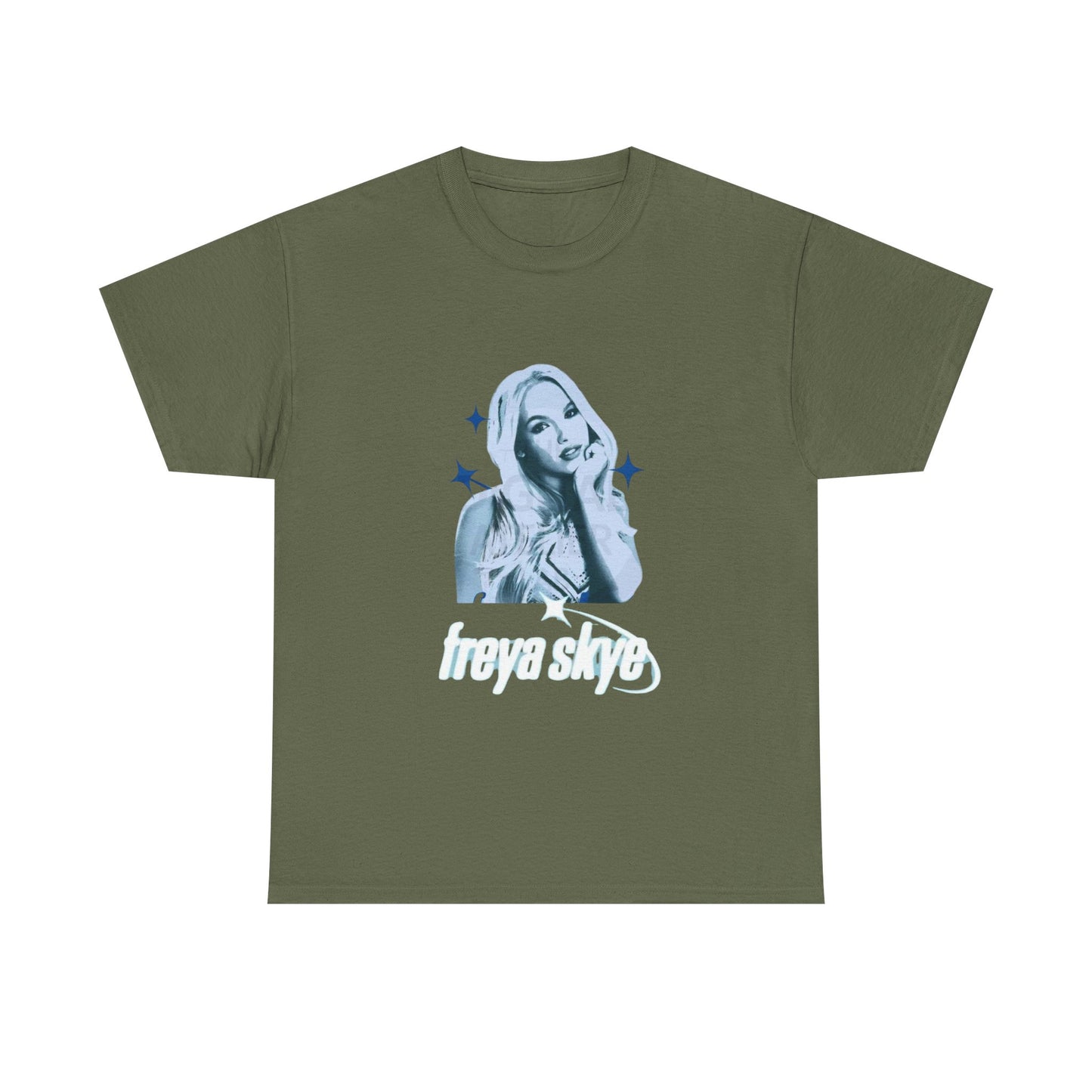 Freya Skye Graphic Tee — Retro Pop Star Portrait Shirt