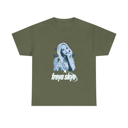 Freya Skye Graphic Tee — Retro Pop Star Portrait Shirt