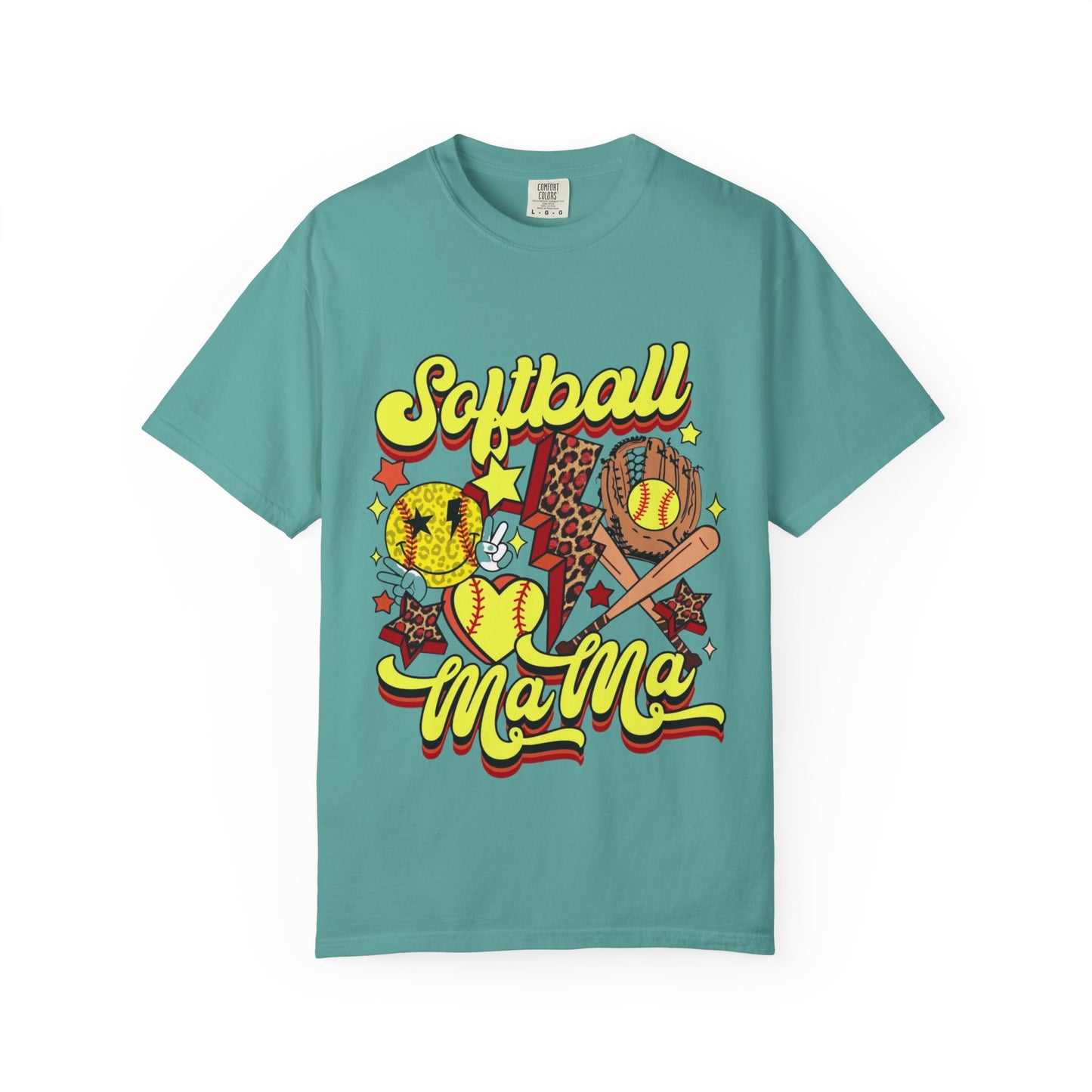 Softball Mama T-Shirt — Retro Softball Mom Graphic Tee