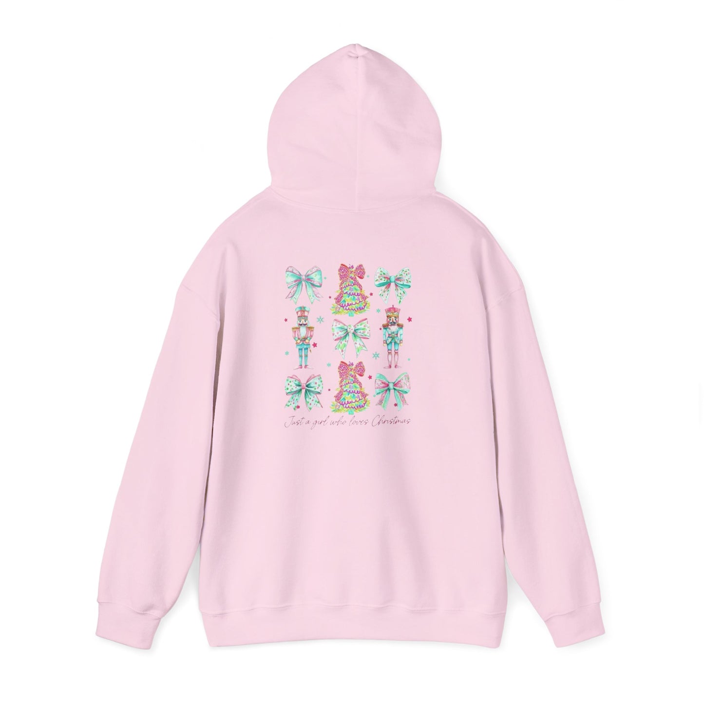 Just a Girl Who Loves Christmas- Whimsical Hooded Sweatshirt
