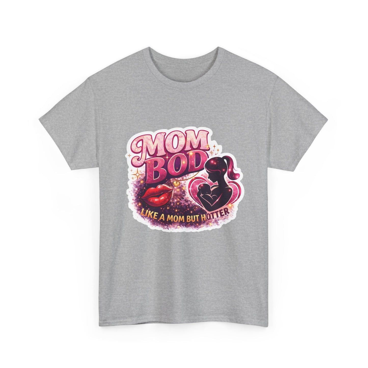 Mom Bod Graphic Tee — "Mom Bod Like A Mom But Hotter" Cute Retro Mother's Day Shirt