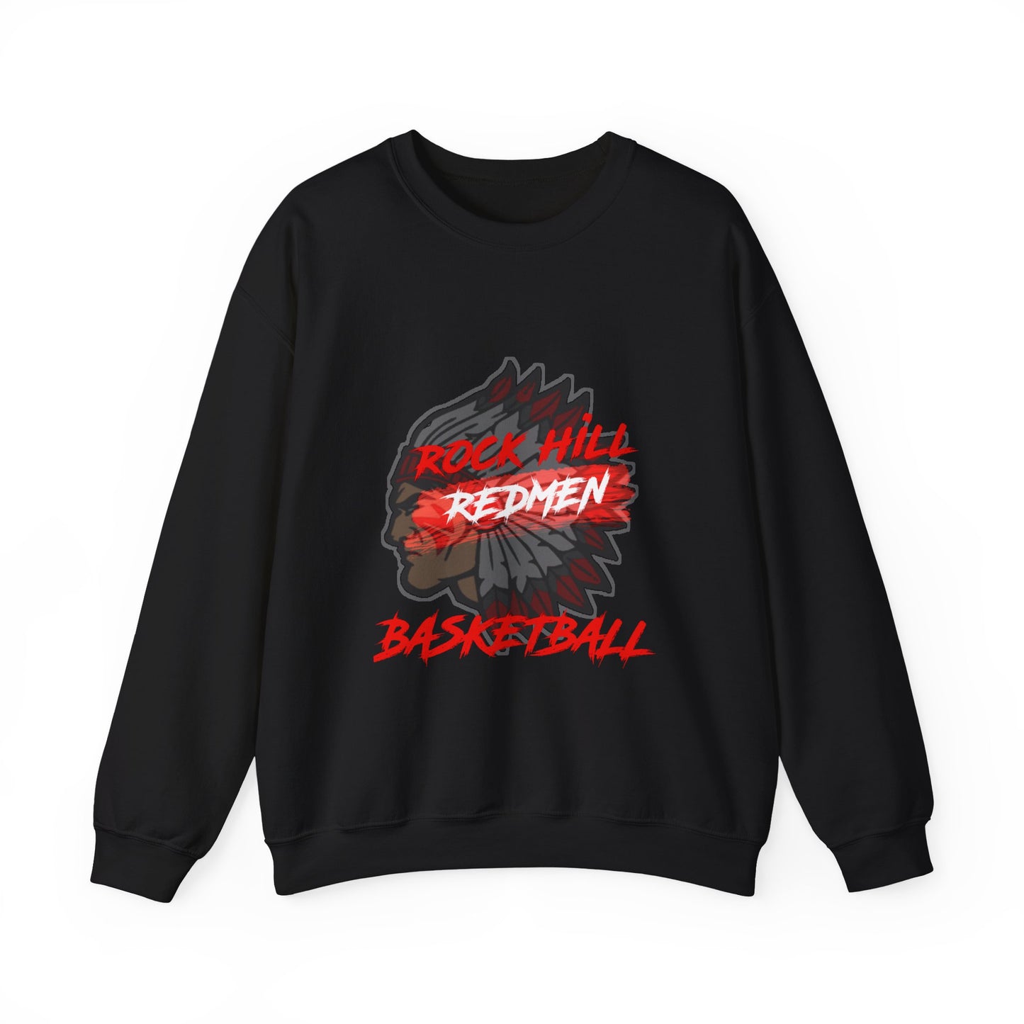 Rock Hill Redmen Basketball Crewneck Sweatshirt