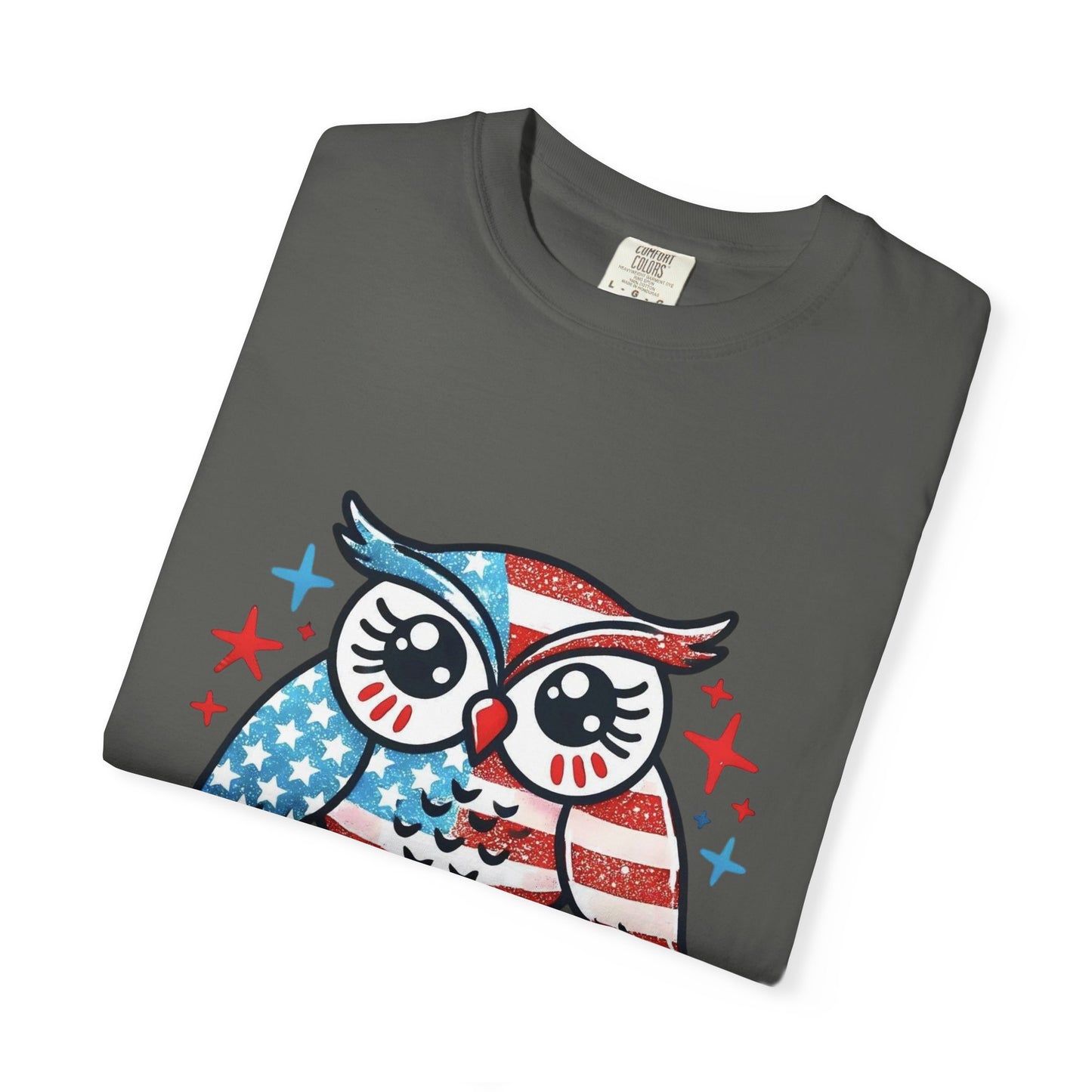 Patriotic 'Hoot for Freedom' Owl T-Shirt