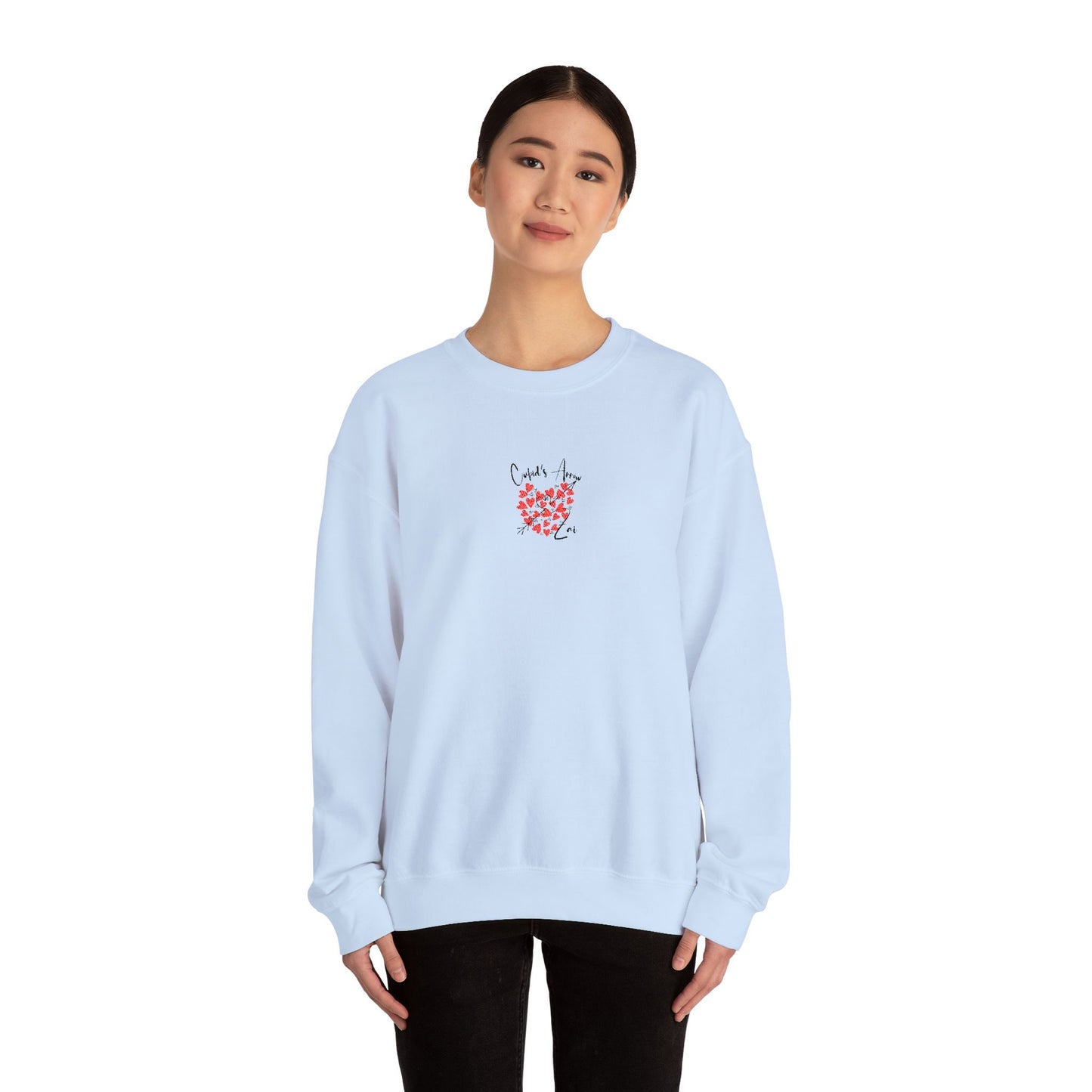 Embroidered Cupid's Arrow Merch-  Crewneck Sweatshirt