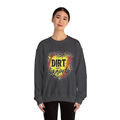 Dirt and Diamonds Sweatshirt — Baseball-Inspired Crewneck for Players & Fans