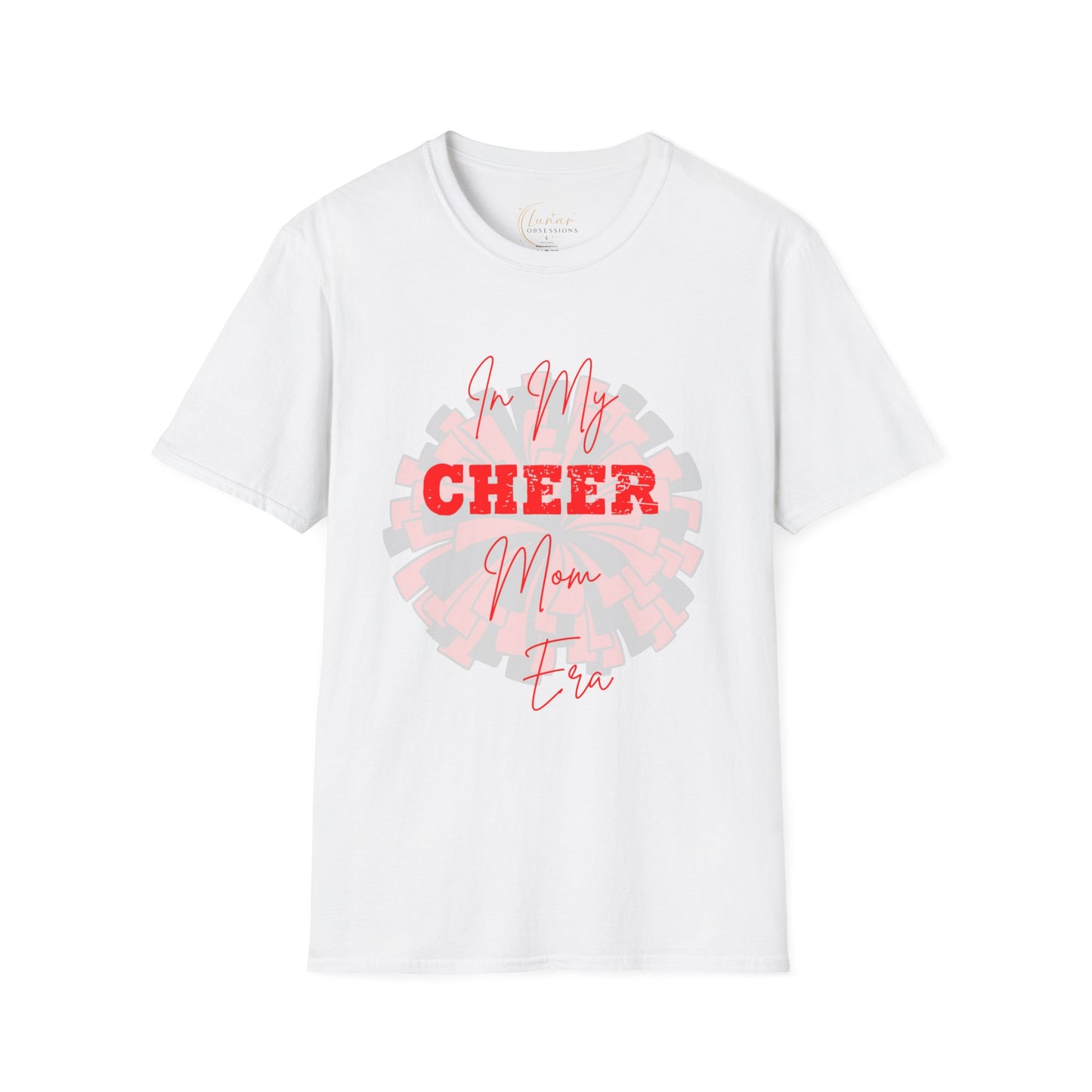 Cheer Mom T‑Shirt — "In My CHEER Mom Era" Pom Pom Graphic Tee