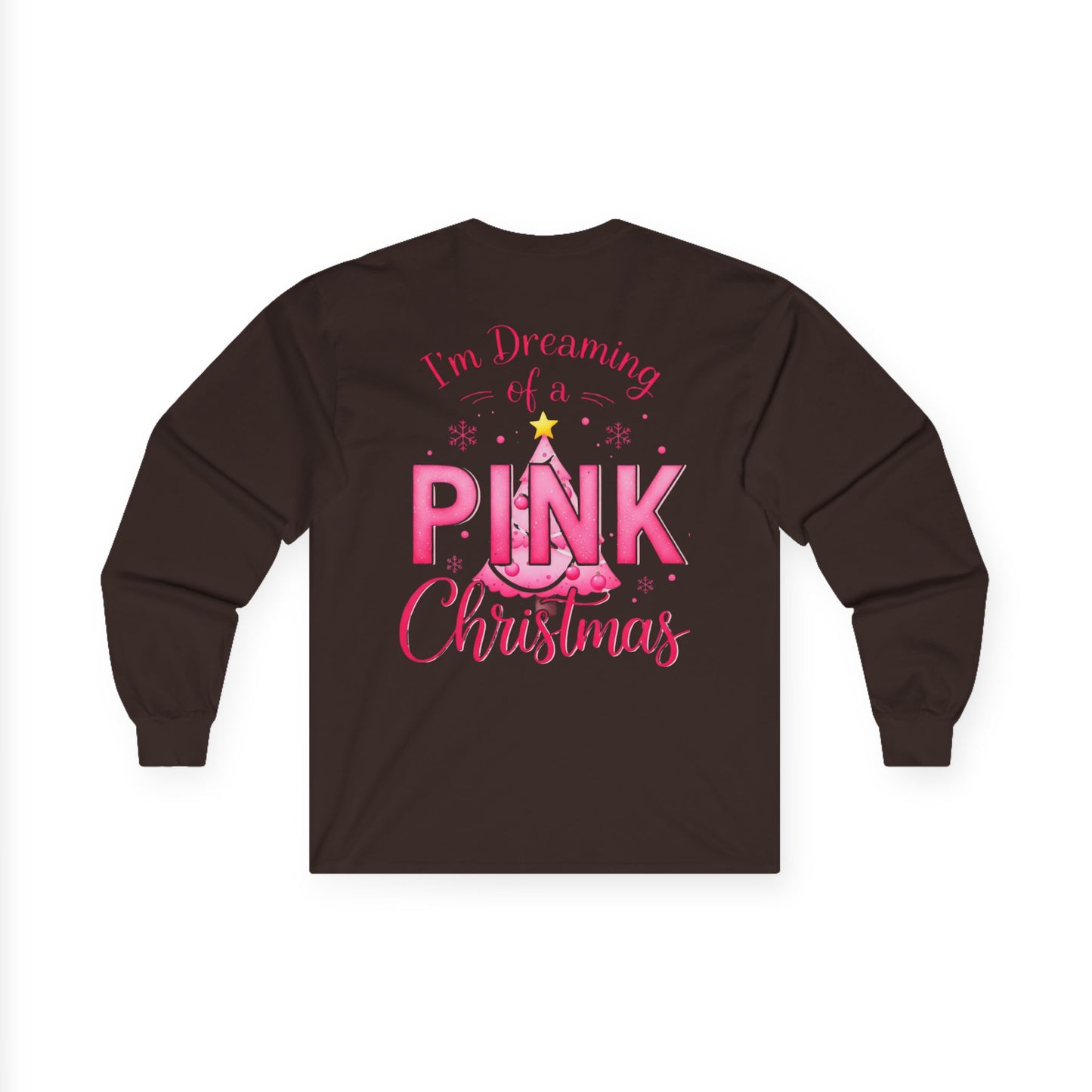 Pink Christmas Unisex Ultra Cotton Long Sleeve Tee