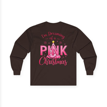 Pink Christmas Unisex Ultra Cotton Long Sleeve Tee
