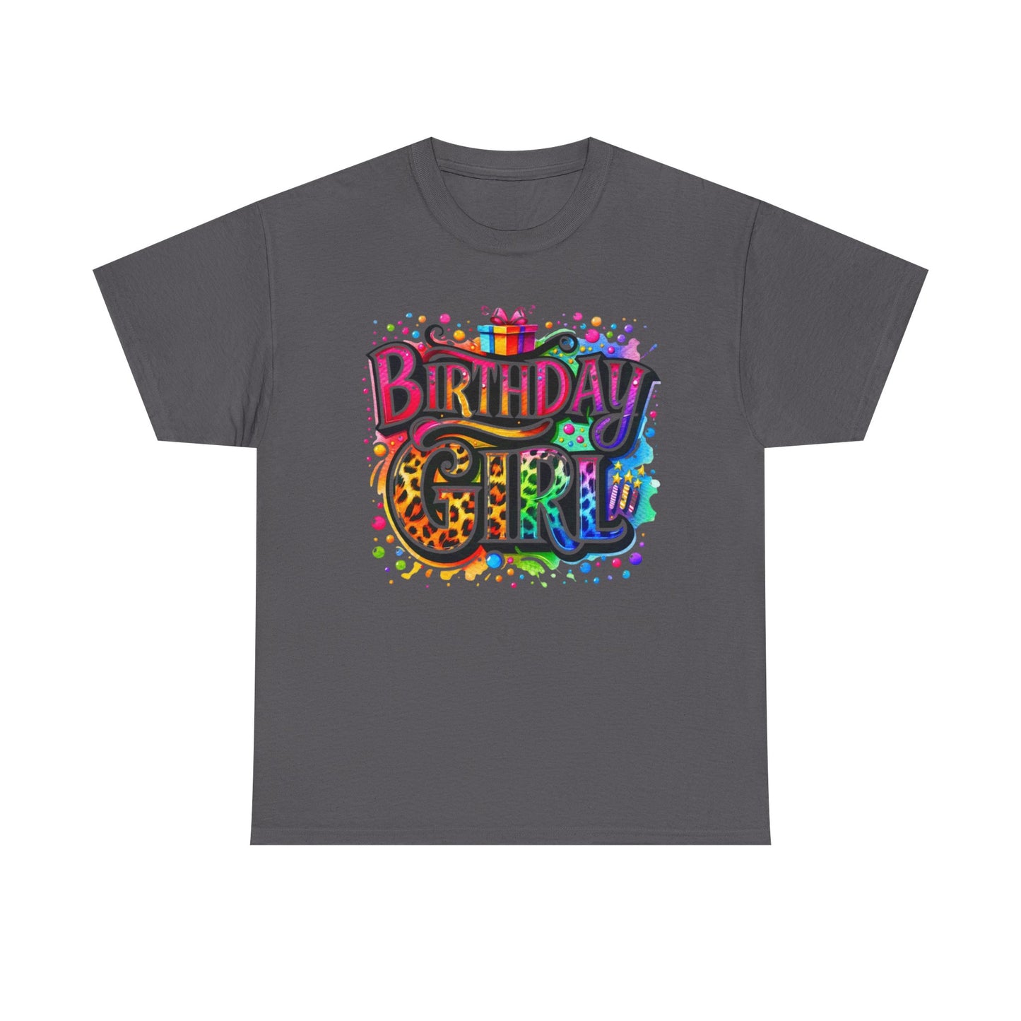 Birthday Girl T-Shirt — Colorful Party Graphic Tee for Her