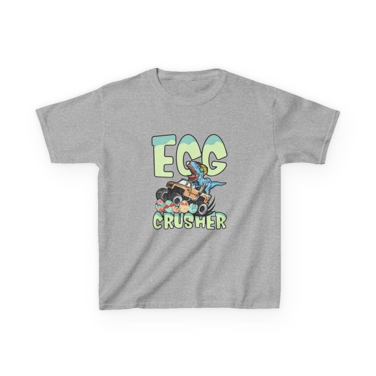 Kids T‑Shirt — 'Egg Crusher' Cartoon Truck Easter Tee