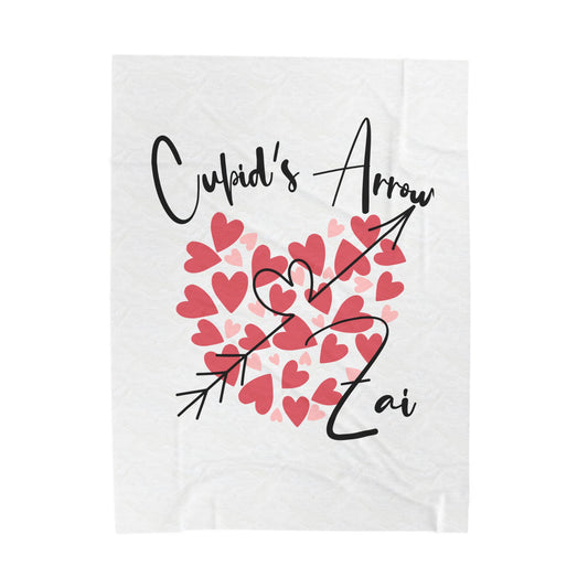 Cupid's Arrow Velveteen Plush Blanket Merch
