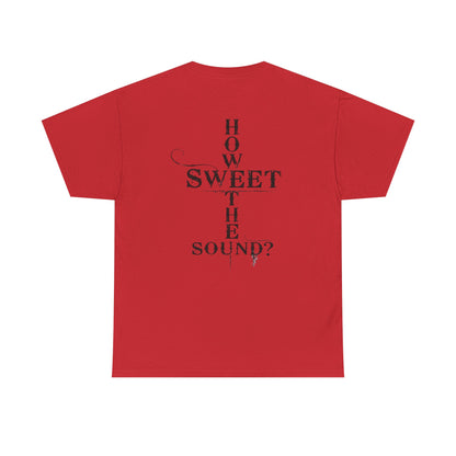 T‑Shirt — “Amazing Grace” Cross Design / “How Sweet the Sound?” Inspirational Gospel Tee