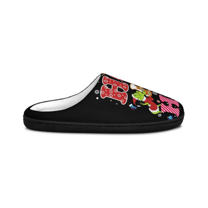 Grinch-Themed Women's Indoor Slippers,